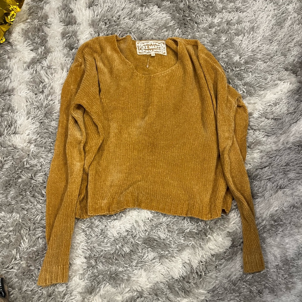 Mustard Knit Top